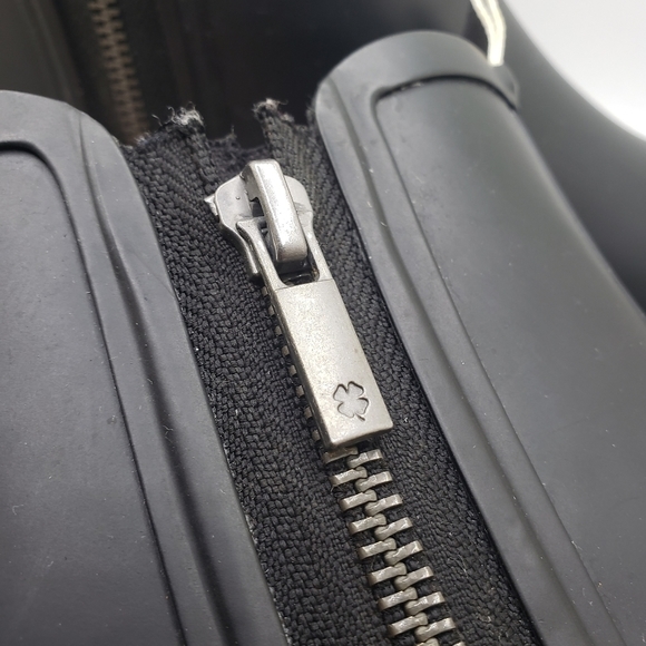 Lucky brand Chelsea Black heeled rain ankle booties size 8 - Picture 8 of 10